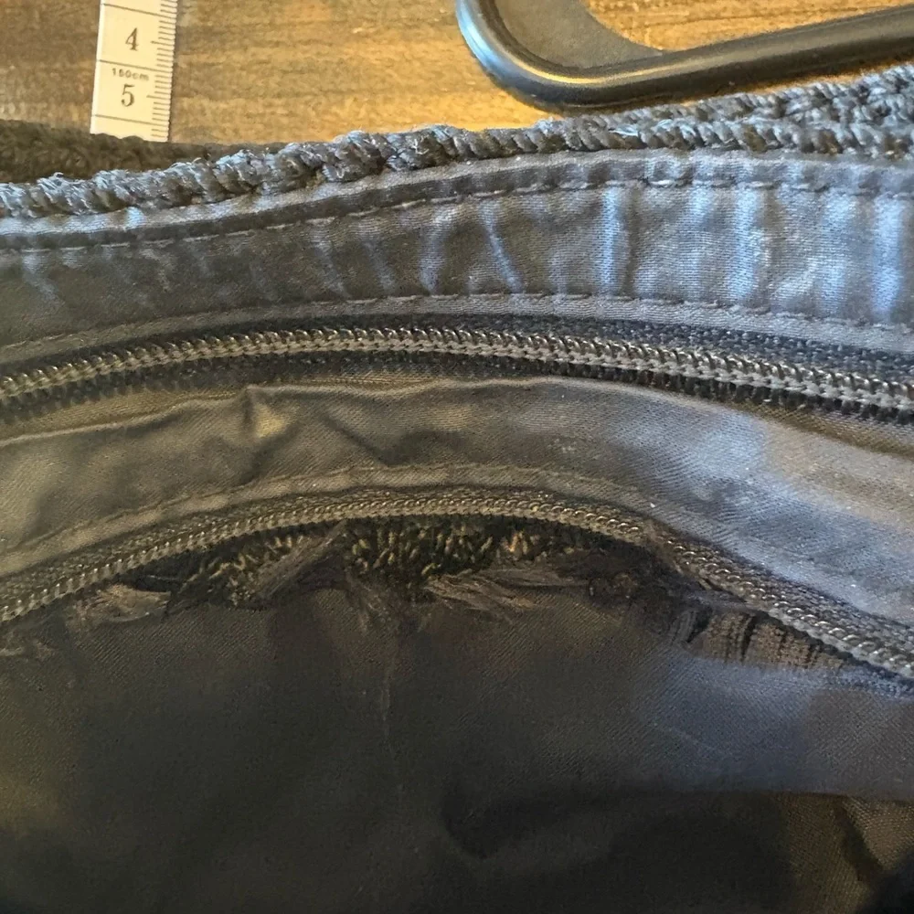 The Sak Black Textured Hobo Bag